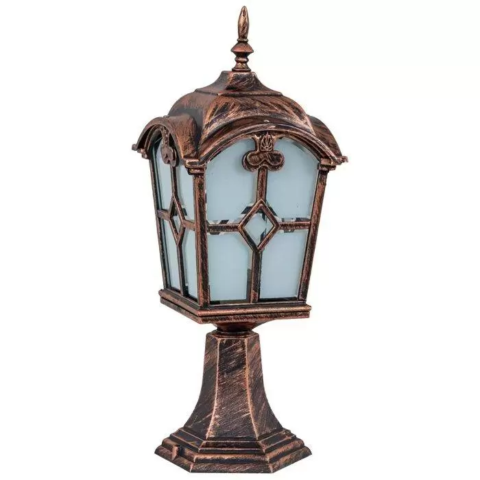 چراغ حیاطی پلاستیکی سردری کلبه لوزی( پلی کربنات اصلی 3 سال ضمانت )